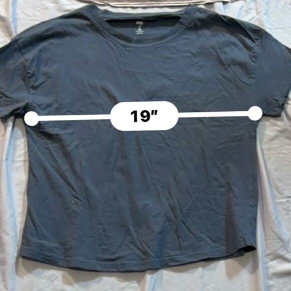 TWO dip Brand Short Sleeve tees, BIG SIZE SMALL (1 purple striped & 1 Blue) - Picture 14 of 16